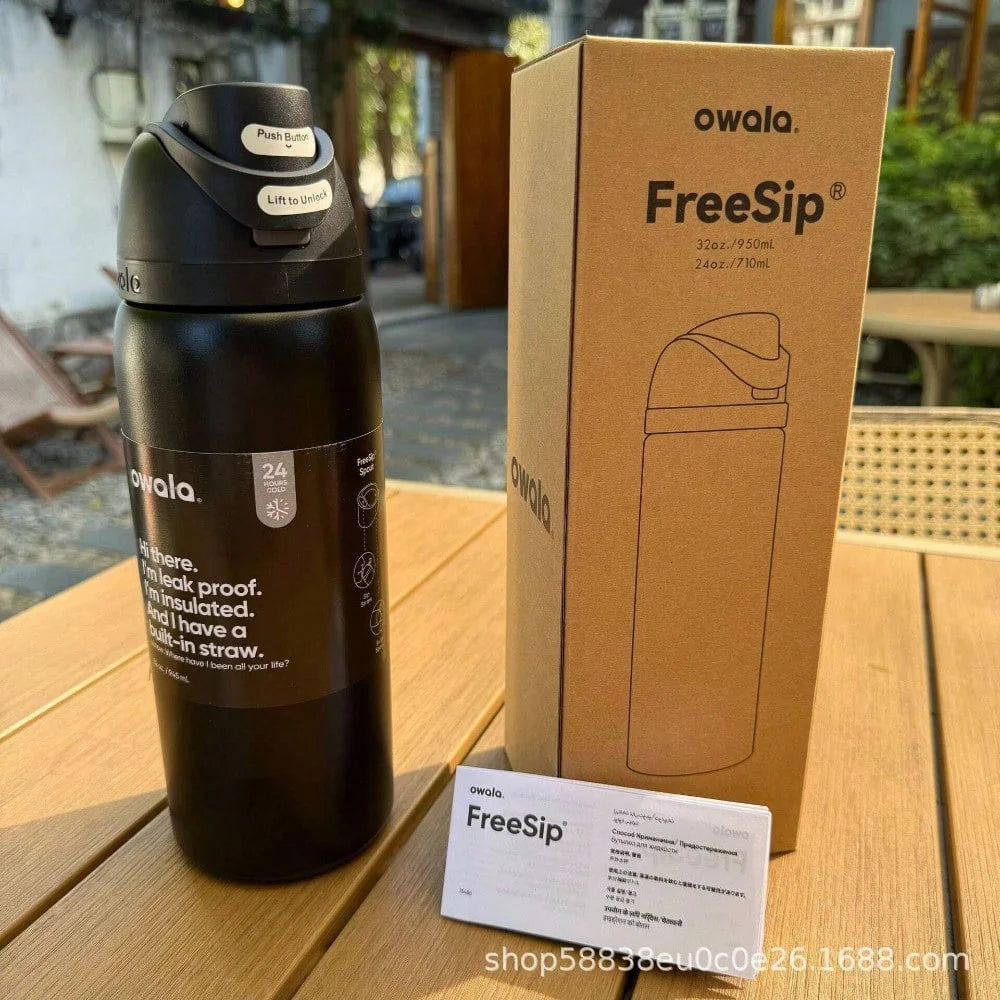 Owala Insulated Stainless Steel Water Bottle with Straw, Sports Water Bottle, Great for Travel 32 Oz,