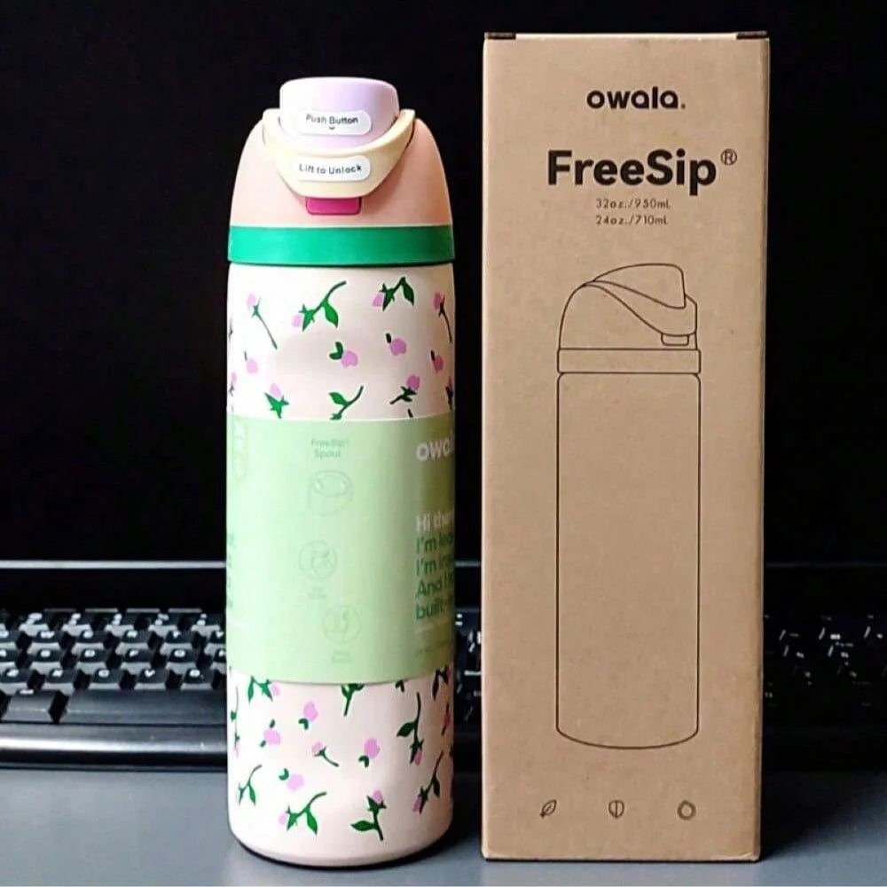 Owala Insulated Stainless Steel Water Bottle with Straw, Sports Water Bottle, Great for Travel 32 Oz,