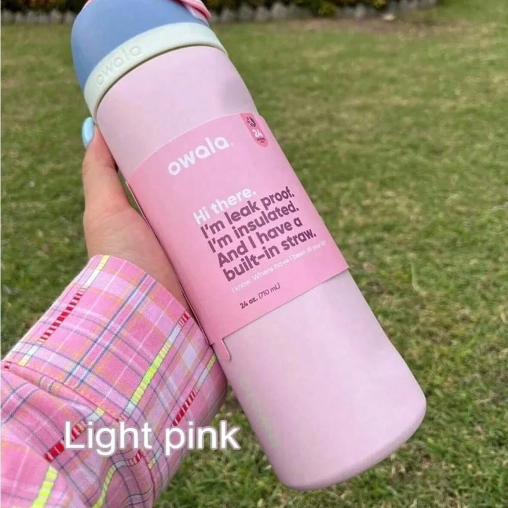 Owala Insulated Stainless Steel Water Bottle with Straw, Sports Water Bottle, Great for Travel 32 Oz,