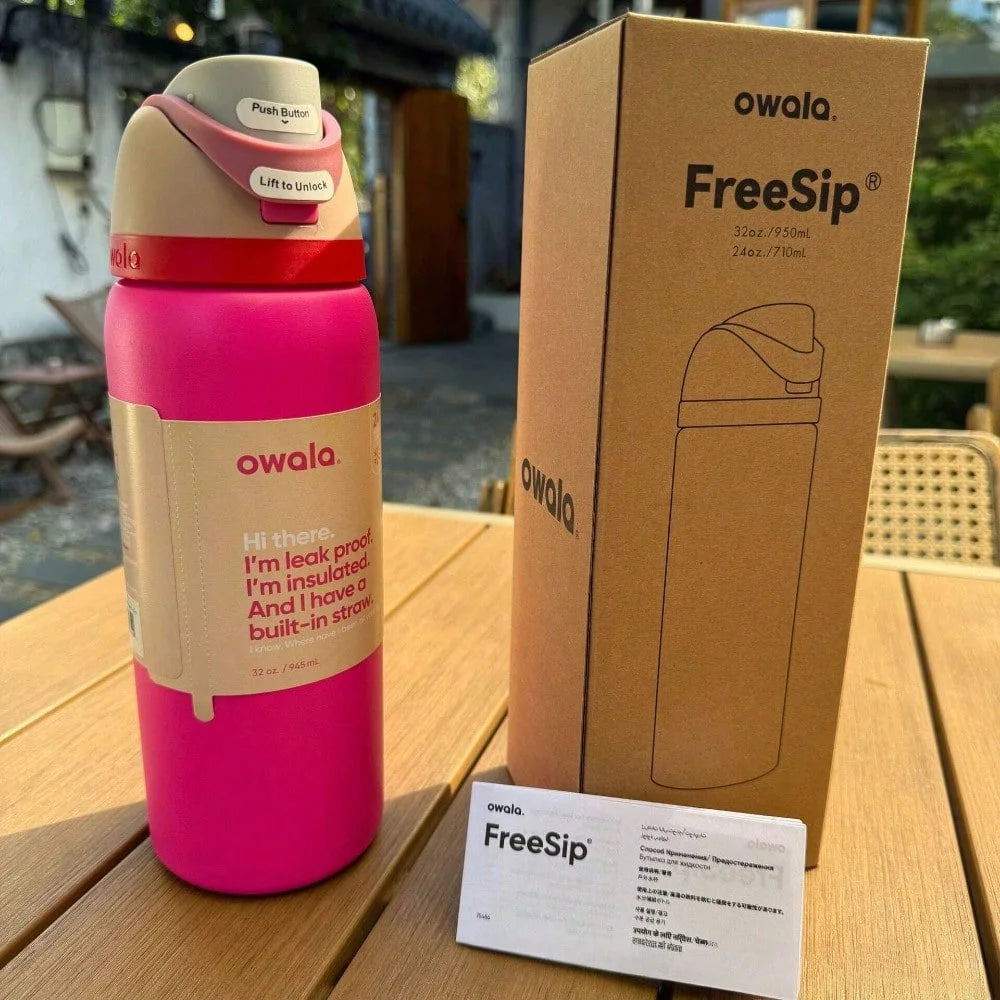 Owala Insulated Stainless Steel Water Bottle with Straw, Sports Water Bottle, Great for Travel 32 Oz,