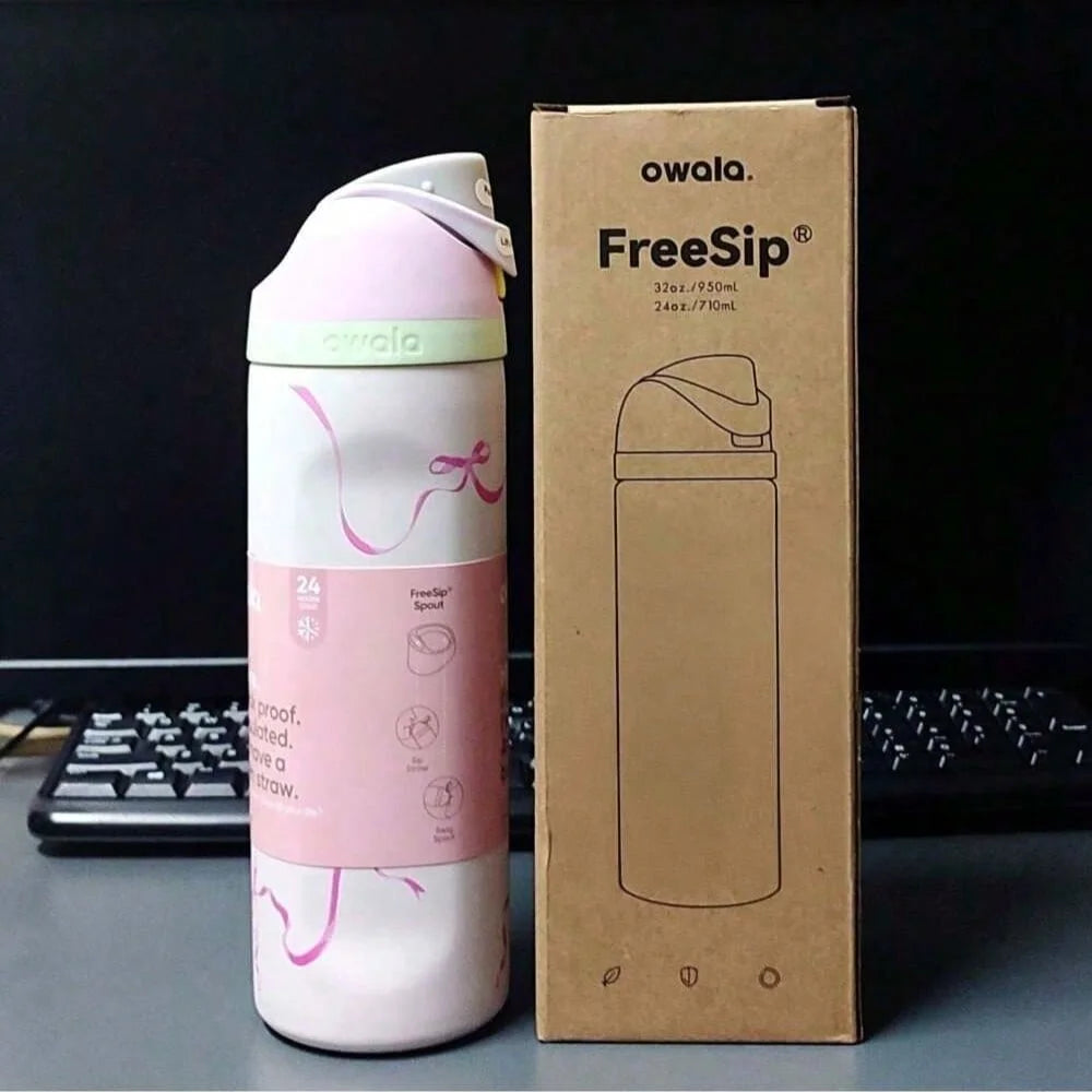Owala Insulated Stainless Steel Water Bottle with Straw, Sports Water Bottle, Great for Travel 32 Oz,