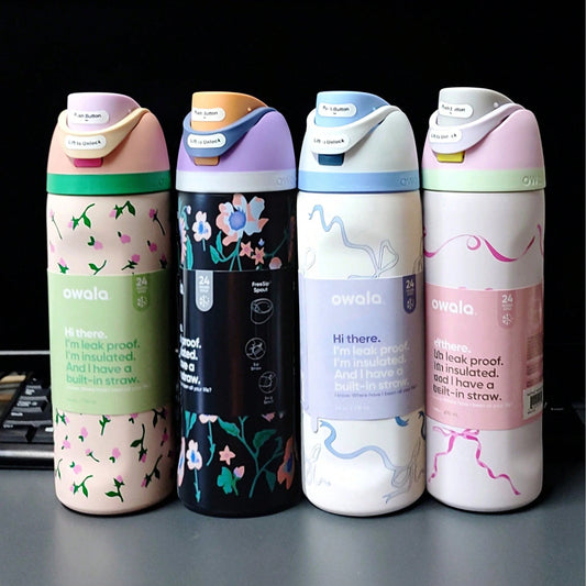 Owala Insulated Stainless Steel Water Bottle with Straw, Sports Water Bottle, Great for Travel 32 Oz,